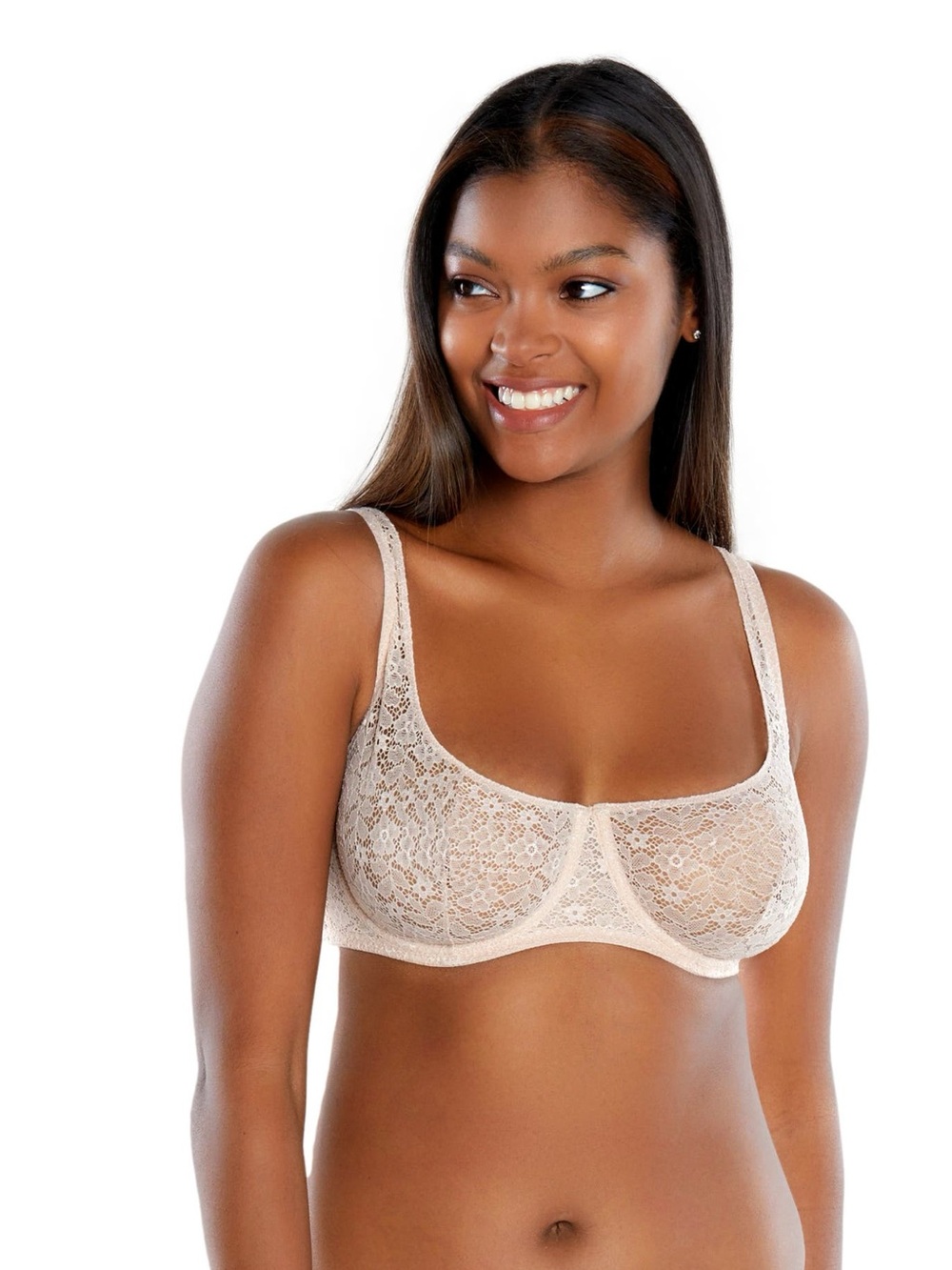 Journelle Delicate Sheer Lace Underwire Bra 34E